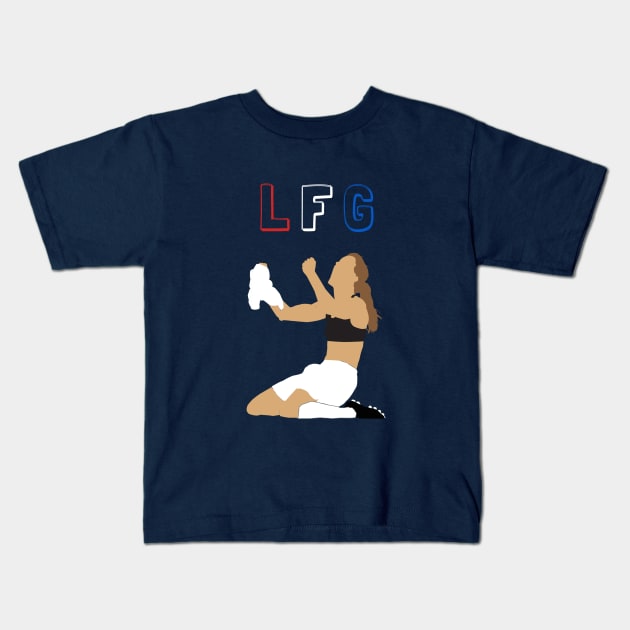 USWNT Brandi Chastain LFG USA Soccer Kids T-Shirt by Shine Threads